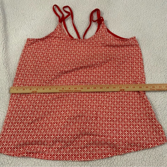 Cacique PJ Pajama Set Cami Top And Short Size 14/16 Red White 100% Cotton Knit - Picture 7 of 15